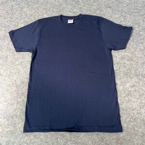 Supreme Men's Plain Navy Blue Short Sleeve 100% Cotton T-Shirt Tee Size Med NEW